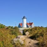 cape cod beach in the summer when tourists are visiting and staying in a vacation rental in boston to save on costs with travel discounts